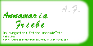 annamaria friebe business card